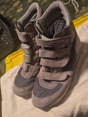 Men's Gray Suede Rain & Snow Boots - Comfortable Grip